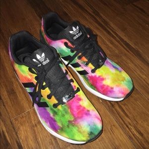 tie dye adidas womens shoes